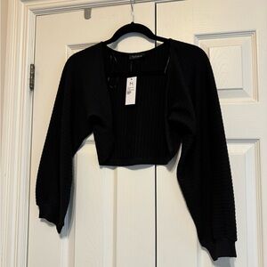 NWT Cropped Shrug